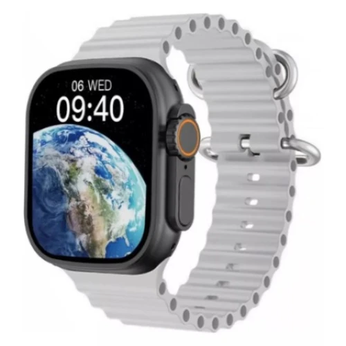 Relógio Smartwatch Inteligente  S8 Ultra com Carregamento por Indução Prata