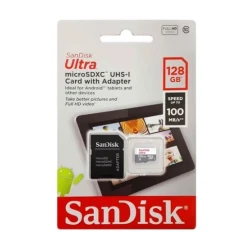 Cartão de Memória SD Sandisk C10 128GB / 100Mbs SDHC