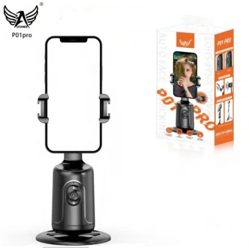 Estabilizador de Celular Captura Facial Altomex Rotação 360° Gimbal Rastreamento inteligente P01