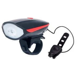 Farol Bike e Buzina Ciclismo Usb Recarregável BMax Bm-8455