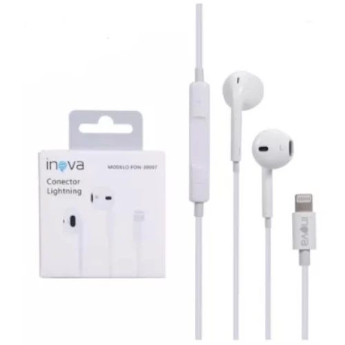 Fone de Ouvido Lightning Inova Plugue e Play Fone-30097