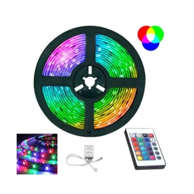 Kit Fita Led RGB Colorida 5M + Controle