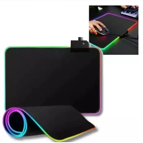 Mouse Pad Gamer B-Max 250 x 350 x 4mm com Led Colorido BM-781