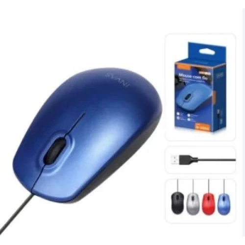 Mouse com Fio Invas Ergonômico USB 1.2M IN-20056