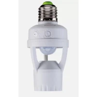 Sensor de Presença com Soquete para Lâmpada E27 360º