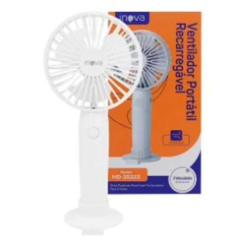 Ventilador Portátil Inova Recarregável MD-30223