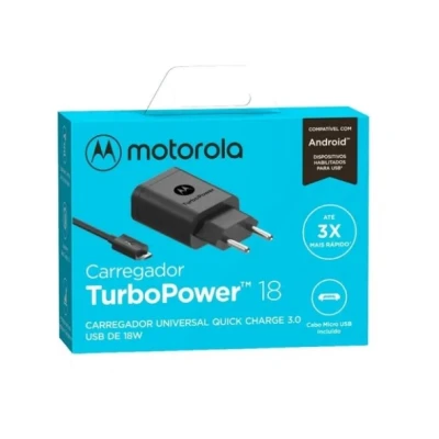 Carregador Turbo Motorola V8 Original Homologado