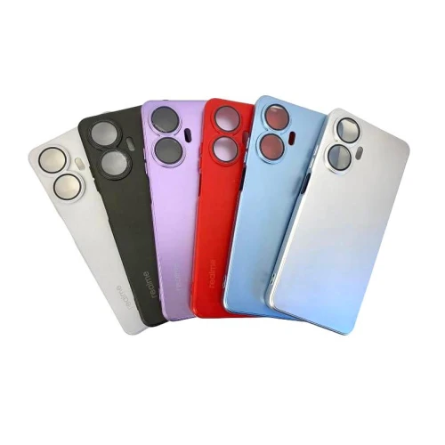 Capa AG Glass Silicone Maleável Realme C55