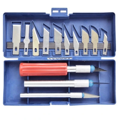 Kit Estojo Bisturi de Precisão Knife Set 13 Peças