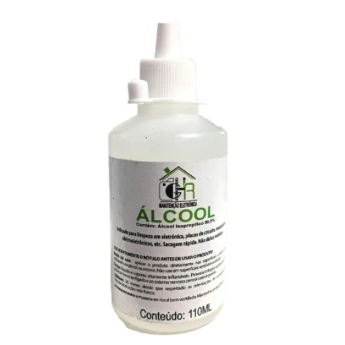 Álcool Isopropílico 99,8% MHR Limpador De Uso Geral Eletrônicos 110Ml