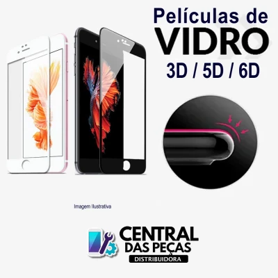 Película de Vidro 3D 5D 6D Iphone 15 Pro 6.1