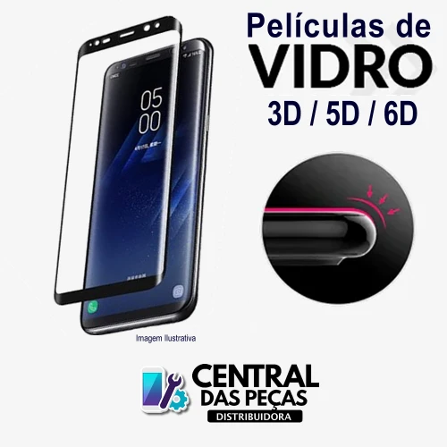 Película de Vidro 3D 5D 6D Samsung A8 Plus A730