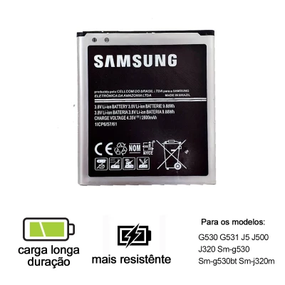 Bateria Samsung Gran Prime G530, G532, J320, J500, J2 Pro, J260, J2 Prime Original COM CHIP