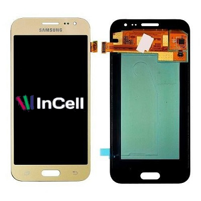 Tela Display Samsung J2 J200 Dourado INCELL Premium com Qualidade Superior