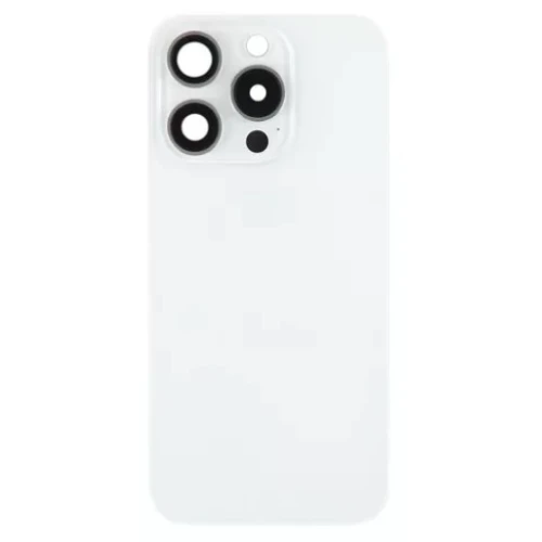 Tampa Traseira iPhone 15 Pro Max White ** Completa não requer uso de cola somente Parafusar